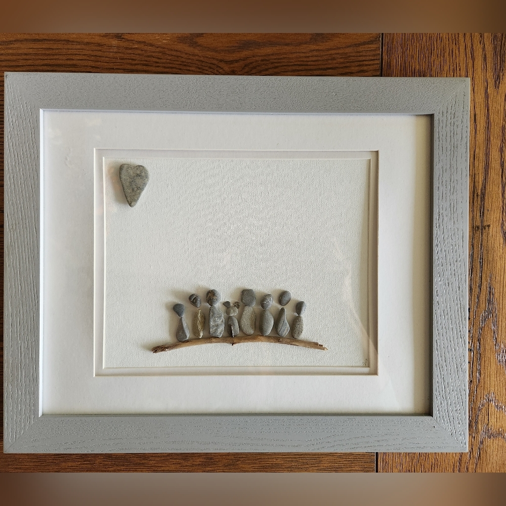 Pebble family art